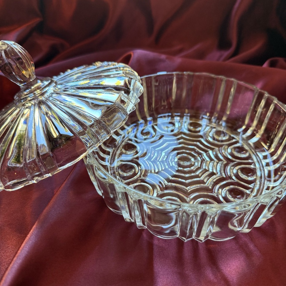 Anchor Hocking Candy Dish Old Cafe Vintage circa 1940